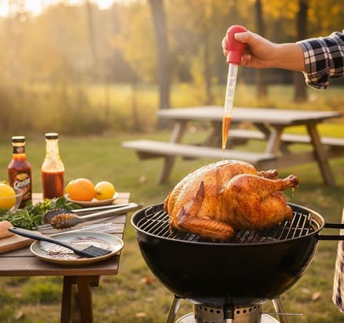 5 Pcs Large Turkey Baster Set for Cooking
