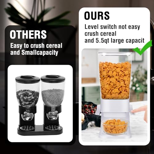Cereal Dispenser Countertop (White & 1pcs)