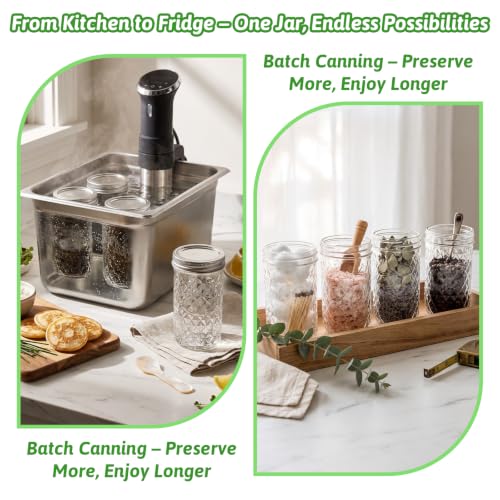 12oz Glass Mason Jars (12oz-15pcs-D)