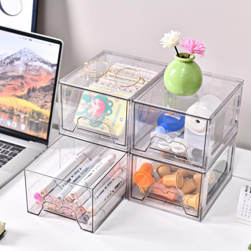6 Pack Stackable Storage Drawers
