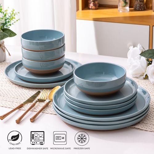 Dinnerware Sets for 8 (Stone Blue / Service For 8(24Pcs))
