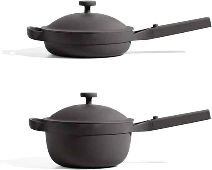 Our Place Mini Cookware Duo | 6-Piece Ceramic Cookware Set with Mini Always Pan & Mini Perfect Pot | Induction & Oven Safe up to 450°F | Nonstick, PFAS-Free Non-Toxic Cookware | Char
