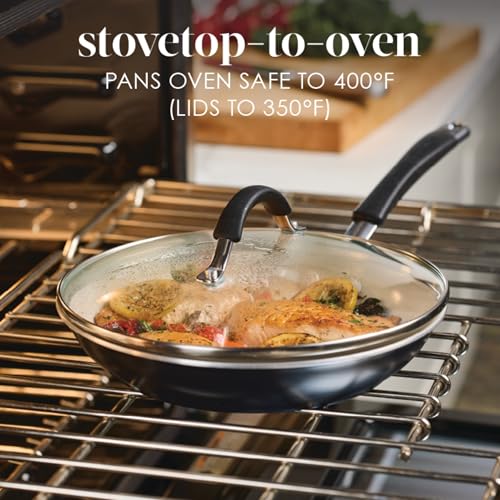 Cucina Ceramic Nonstick Pots and Pans Set (Peppercorn / 13 Piece Ceramic)