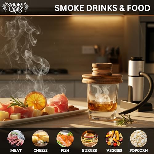 Whiskey Smoker Kit with Smoke Gun (Chimney Kit)
