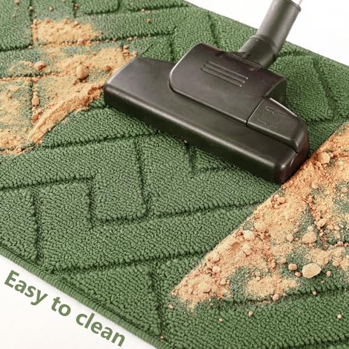 Kitchen Runner Rug (Green / 20"x48"+20"x32")