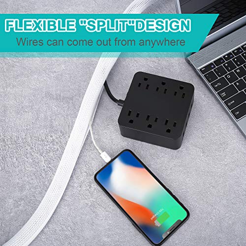 20ft 1 2 inch White Cable Sleeve (20 Foot)