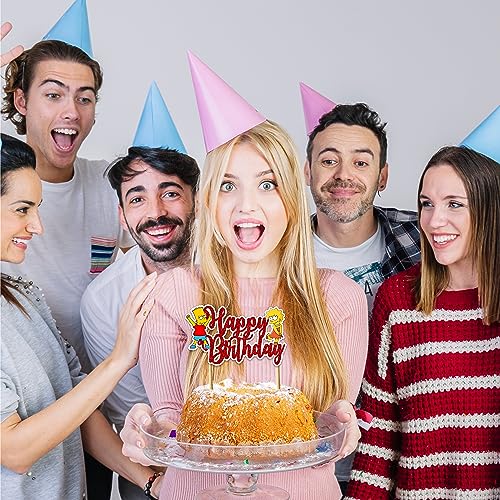 Brt Simpson Happy Birthday Cake Topper (10 Count)