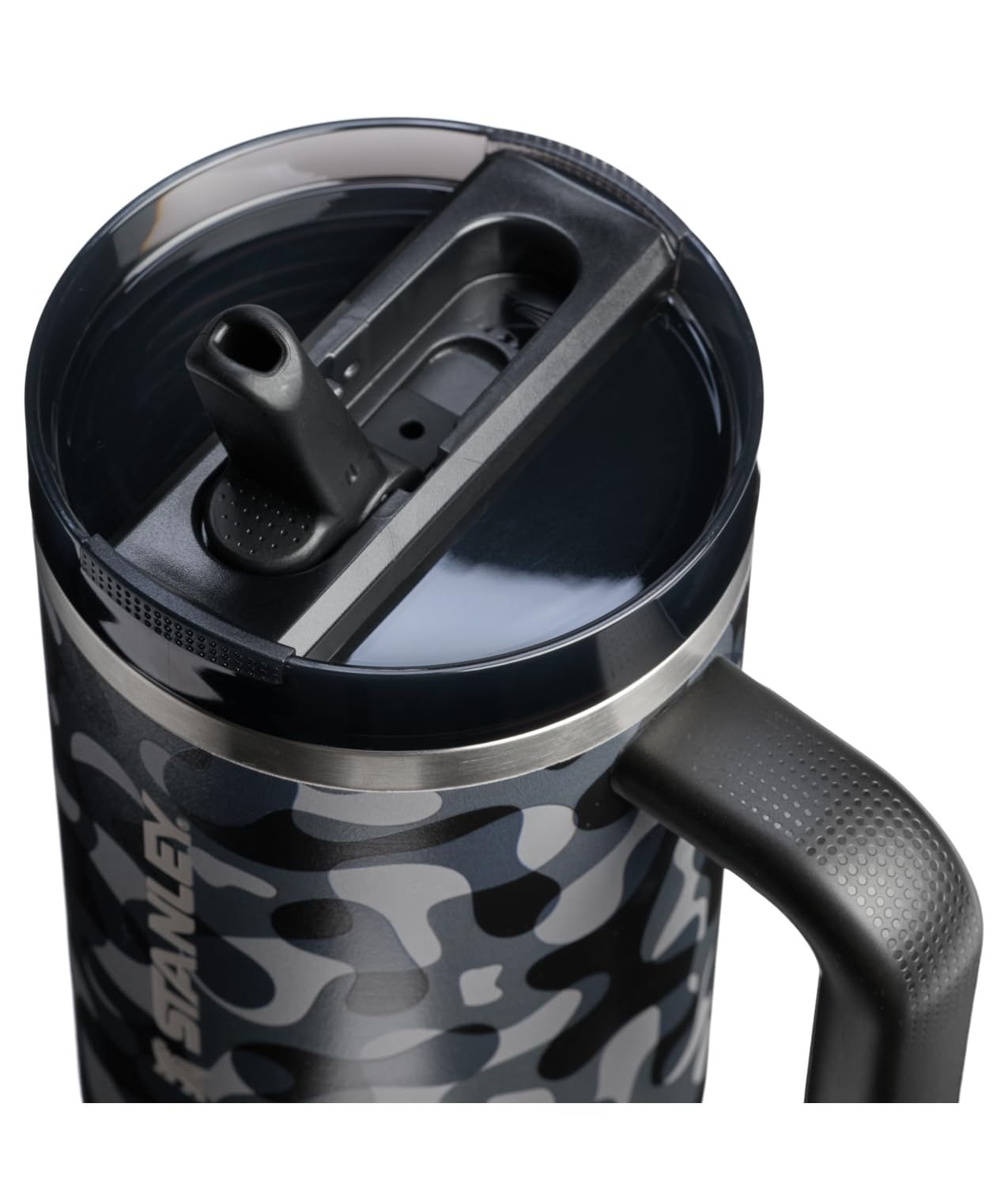 Quencher ProTour Flipstraw Tumbler (40 Ounces / Black Interfusion)