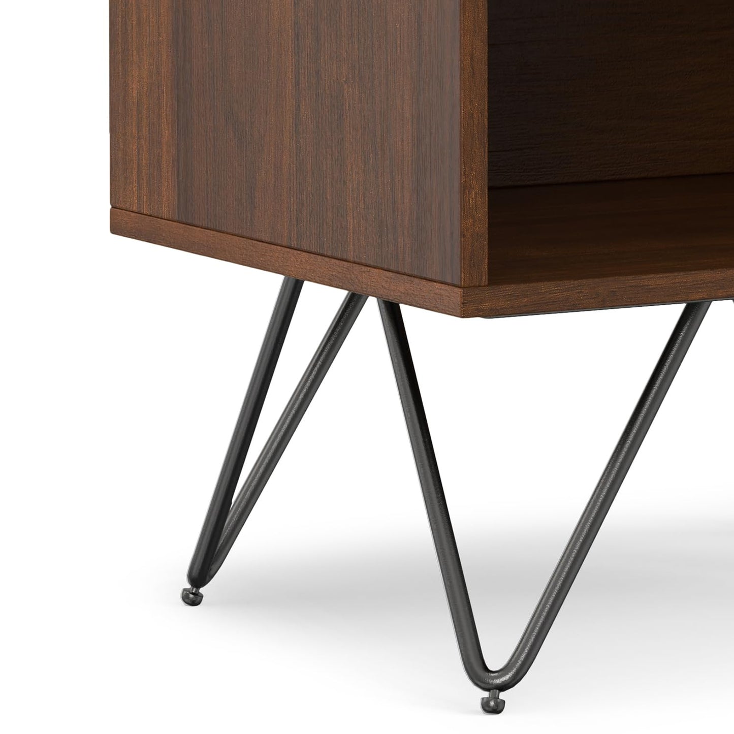 Hunter 20" Wide Bedside Table in Walnut Veneer (Walnut Veneer / 20 inch)