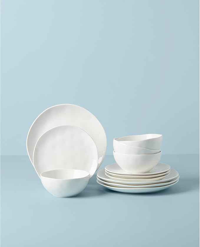 Lenox, White Bay Colors 12Pc Set, 16.15 LB