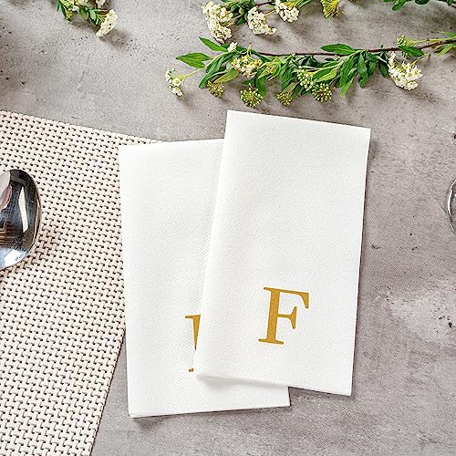 Luxenap 15.8 X 7.9 Inch Linen (Gold / 50 Count / F)