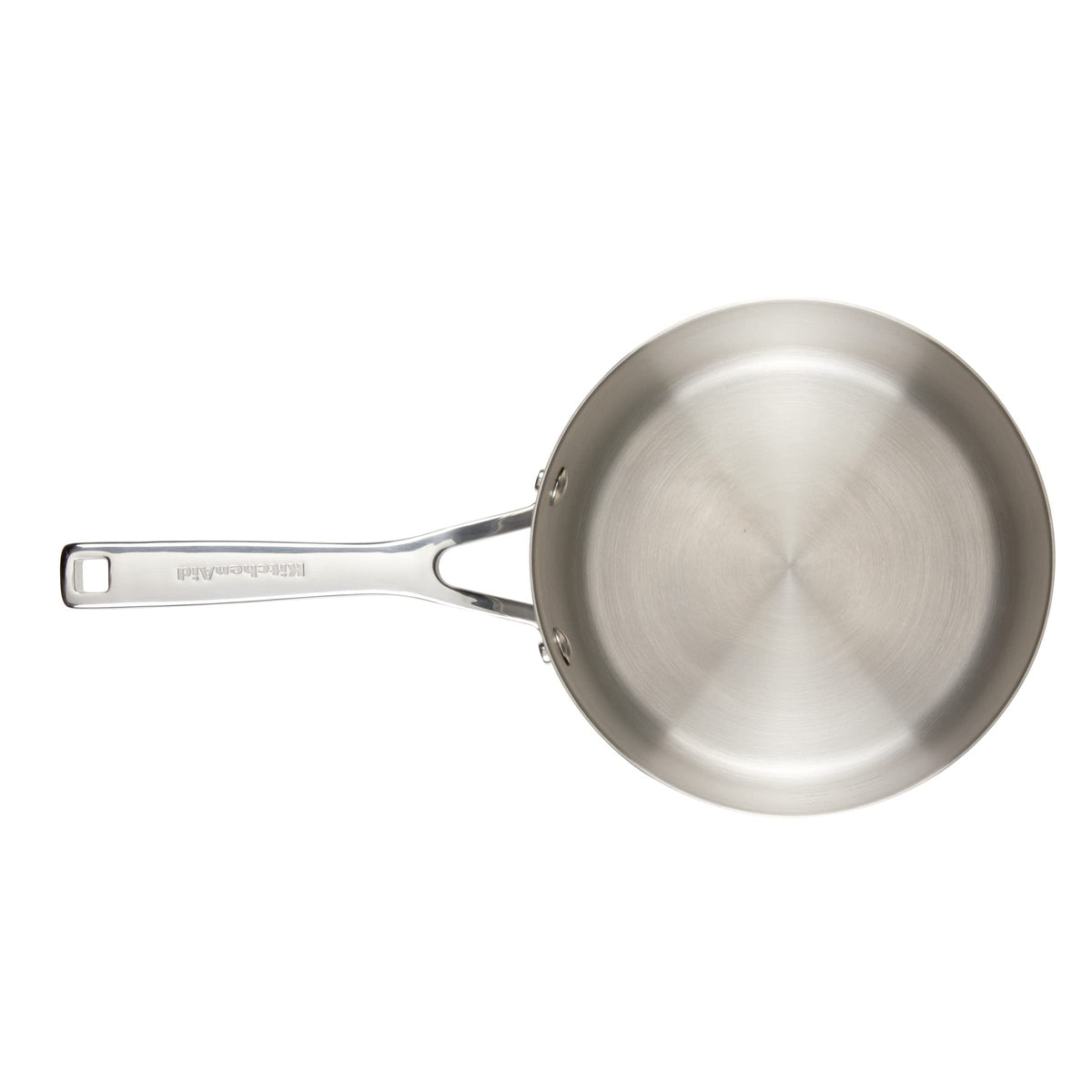 3 Ply Base Brushed Stainless Steel Sauce Pan (Brushed Stainless Steel / 3 Quarts)