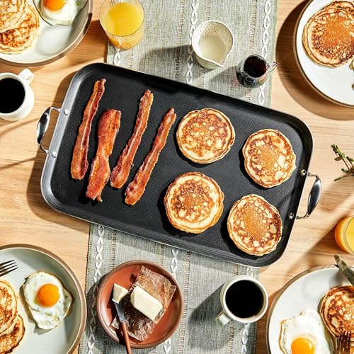 Double Burner Hybrid Nonstick Griddle Pan (18-inch)