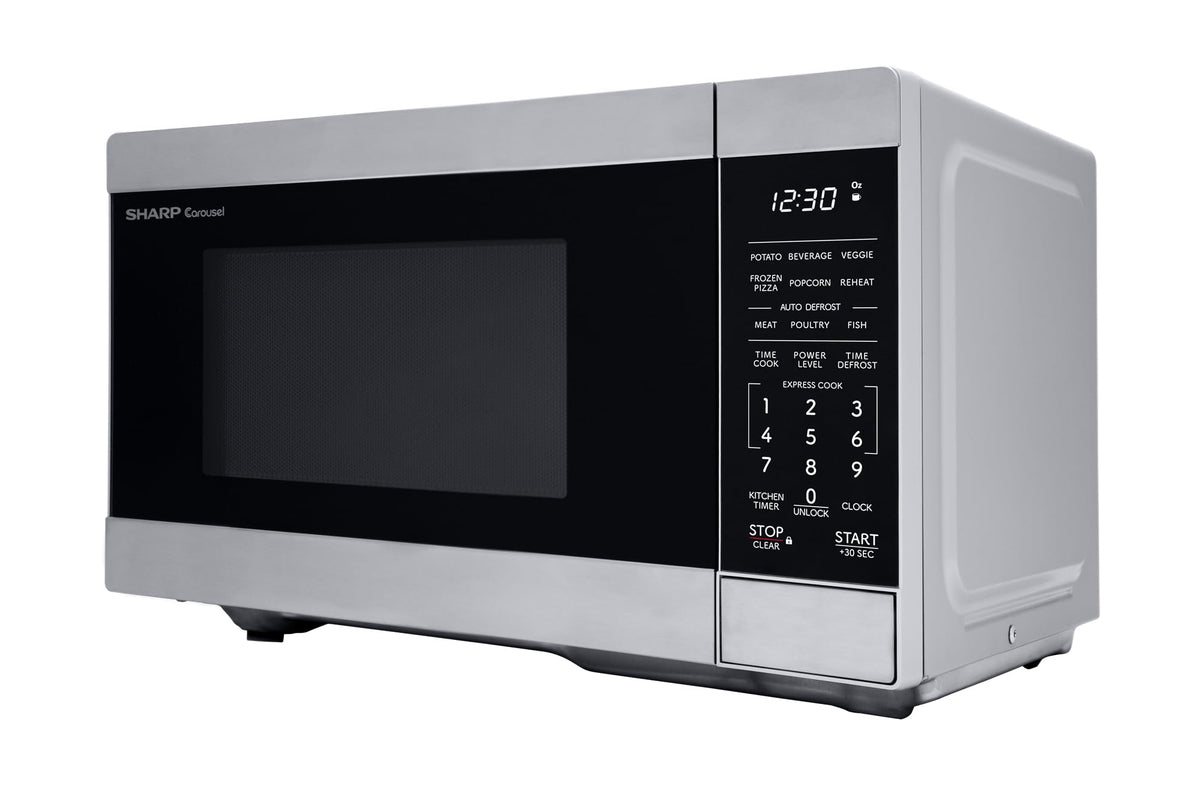 SMC0962KS 0.9 cu. ft. 900W Stainless Steel Countertop Microwave Oven (With Child Lock)