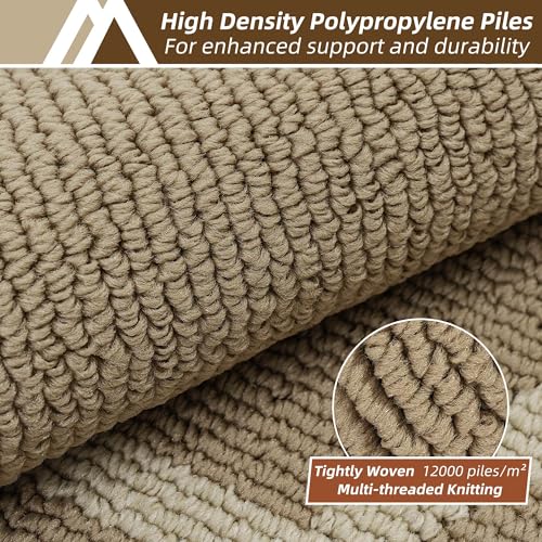 Kitchen Rugs and Mats 24"x59" Non Slip Kitchen Mats for Floor (Beige / 24"x 59 ")