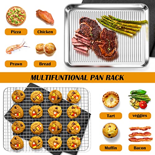 Baking Pan with Wire Rack (16 x 12 x 1 Inch)