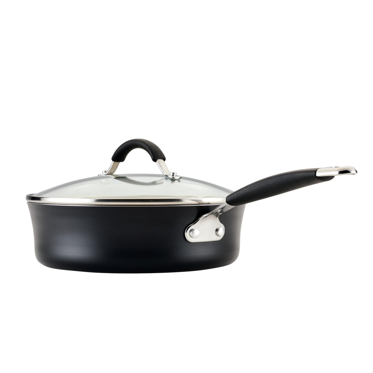 Cucina Ceramic Nonstick Saute Pan with Lid (Saute Pan (10") / Peppercorn)