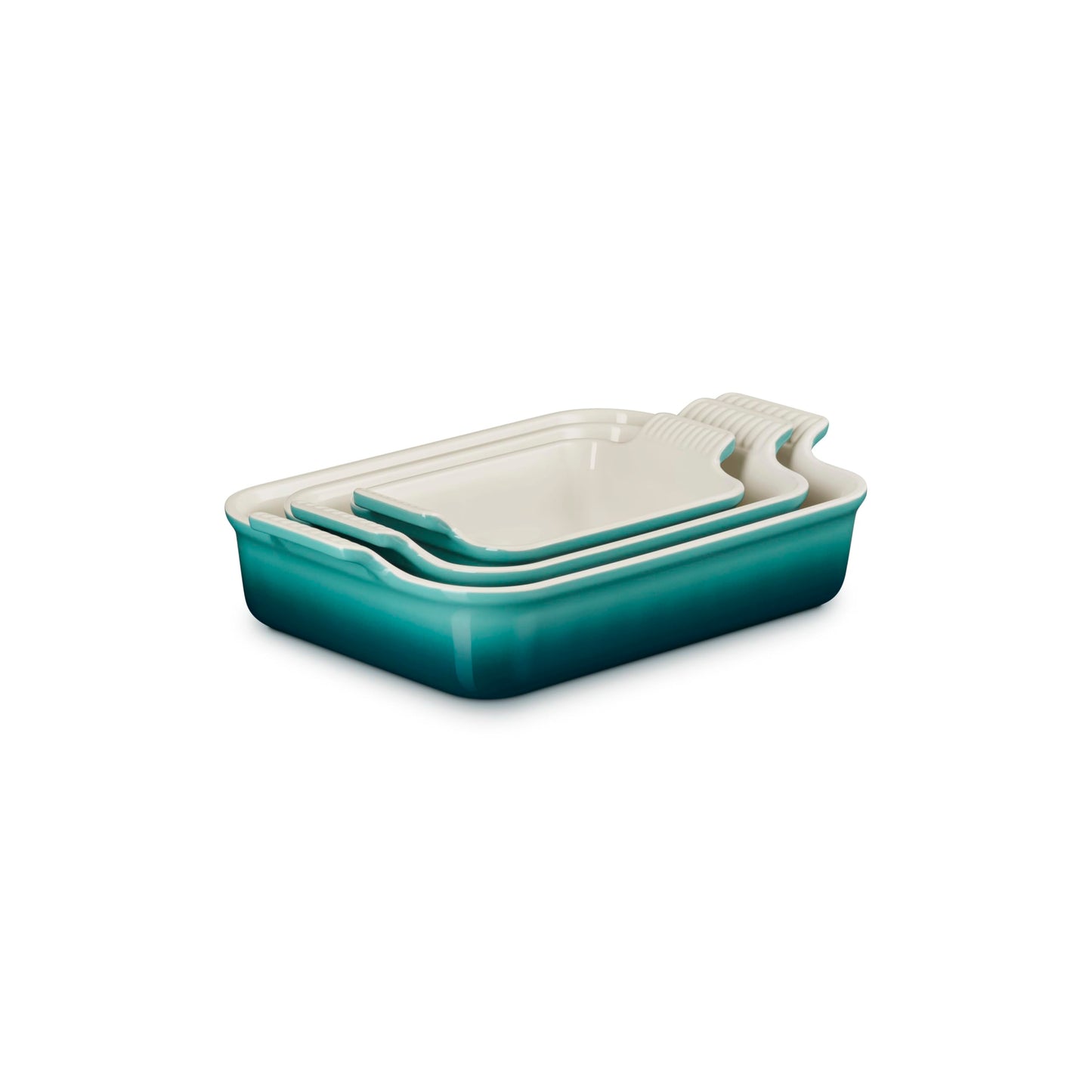 Stoneware Heritage Rectangular Baking Dish (3-Piece Dish Set / Riviera)