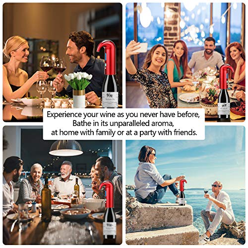 Fathers Day Wine Aerator Electric Wine Decanter (Pro / Lucky red)