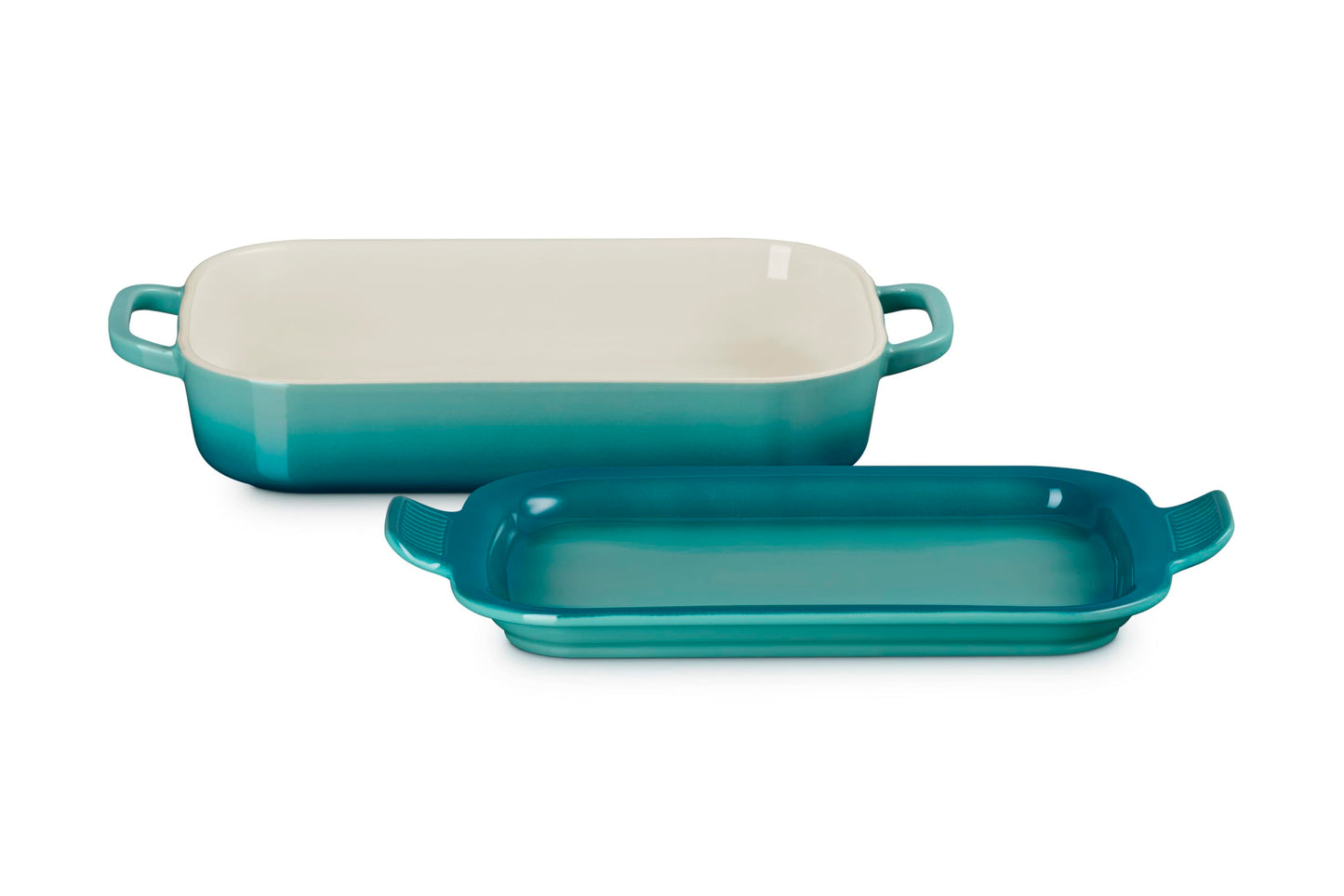 Stoneware Rectangular Dish with Platter Lid (Riviera)