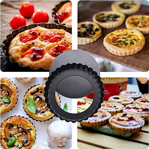 Mini Tart Pans 5 Inch w (5-inch X 0.8-inch)