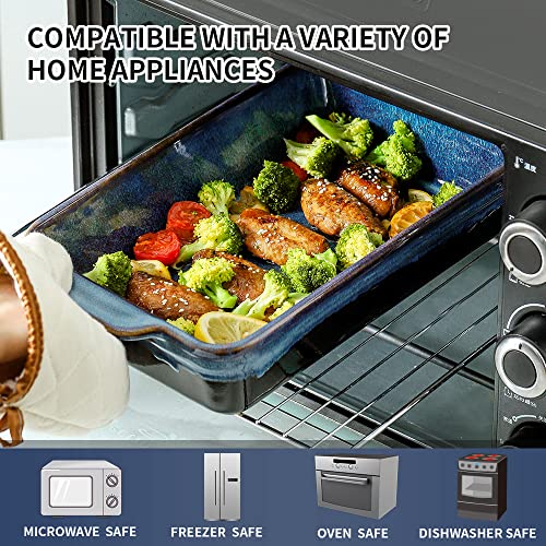 Bakeware Set Ceramic Baking Dish (Nebula Blue)