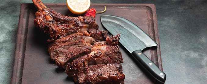 COOLINA Galba Butcher Knife, Full Tang Wide Blade, All-around Kitchen Knife for Meats and Bones
