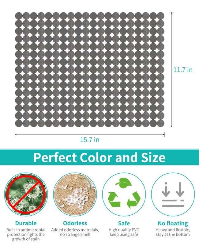 2 Pack Kitchen Sink Mat (Gray)
