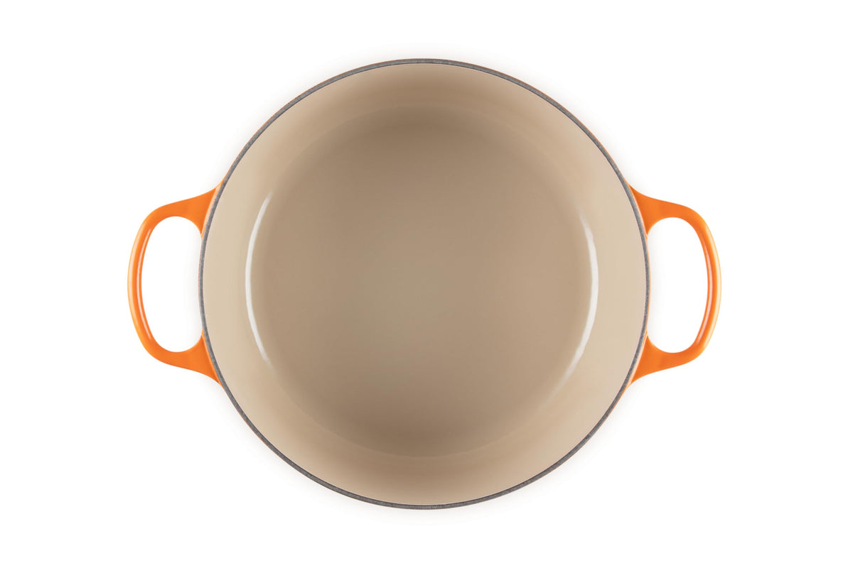 Enameled Cast Iron Round Dutch Oven (Flame / 7.25 Qt)