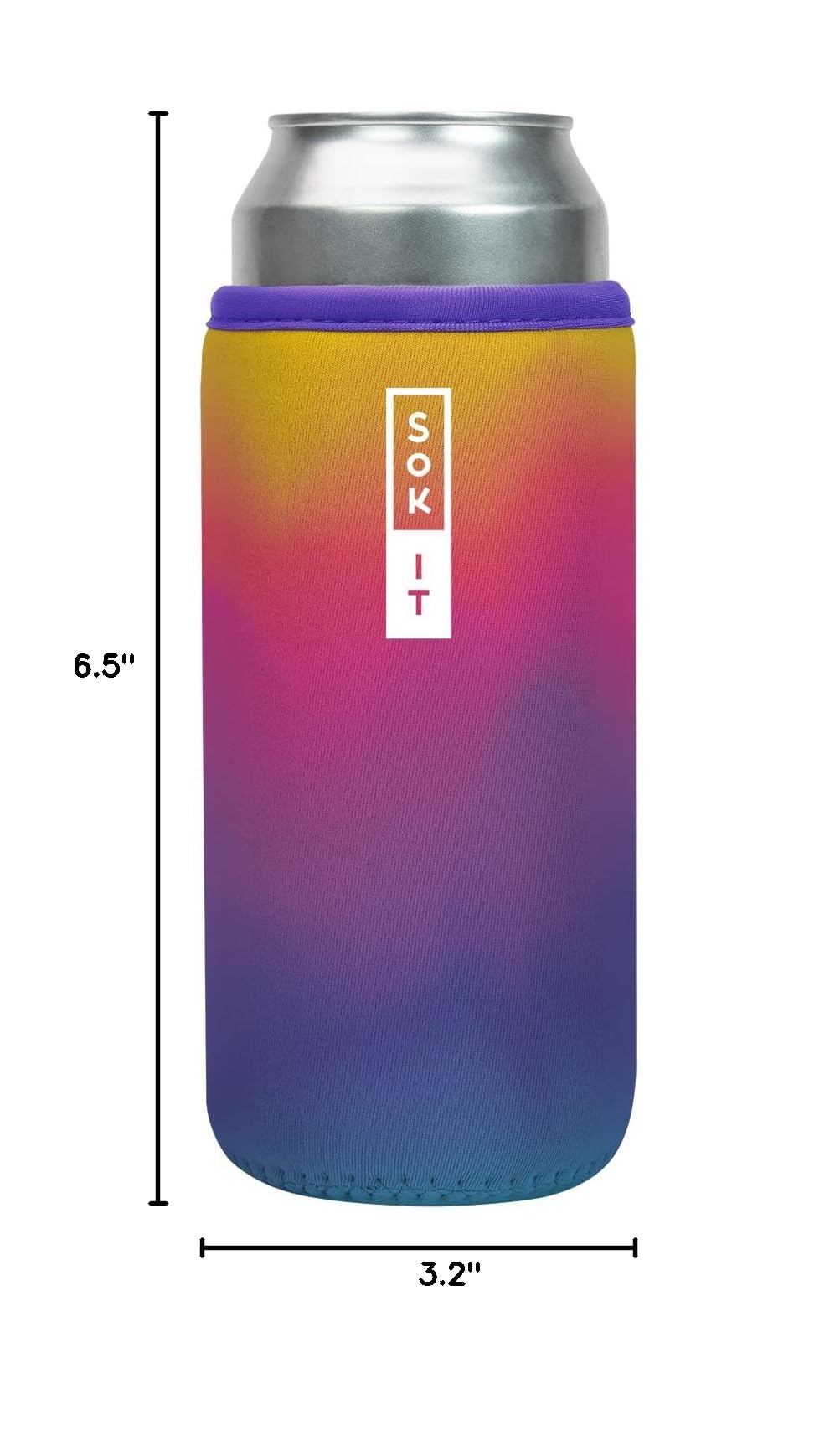 CanSok Sleeve for Beer & Soda Insulated Neoprene Cover (Twilight / 25oz Can Sleeve)