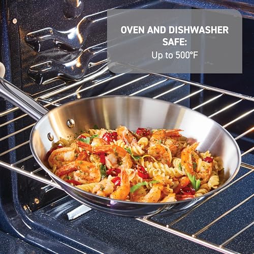 Gourmet Stainless Steel 12.5 in Fry Pan (Fry Pan / 12-Inch)