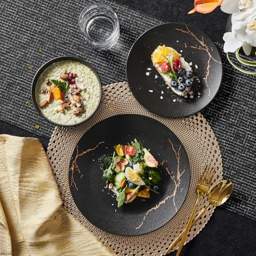 24 Piece Matte Crackle Dinnerware Sets (Service for 8 (24pcs))