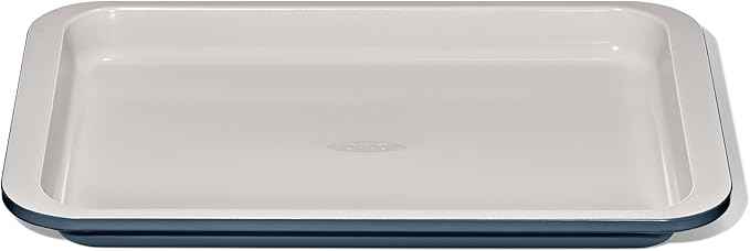 OXO Good Grips Non-Stick Pro Ceramic Coated Metal Bakeware Quarter Sheet Pan – Storm Blue