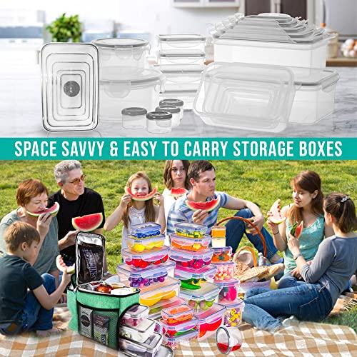 50 Pcs Large Food Storage Containers with Lids Airtight (50 Pcs)