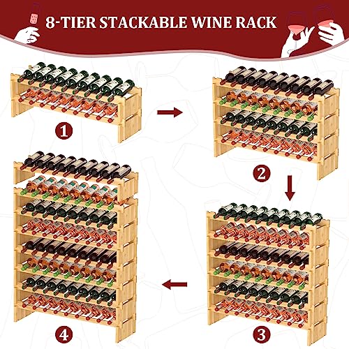 Wine Rack Freestanding Floor (Yellow)
