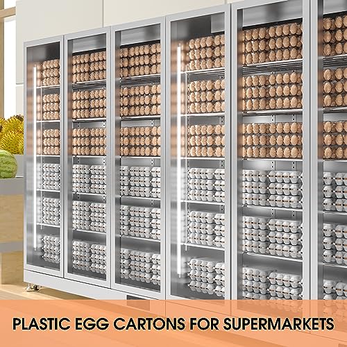 50 Pack Egg Cartons Cheap Bulk 12 Count Plastic Egg Containers 3x4 Grids (50Pack-3x4 Grids)
