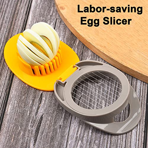 Egg Slicer for Hard Boiled Eggs (Yellow)