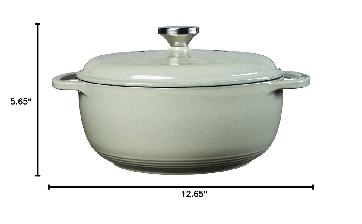 4.5 Quart Enameled Cast Iron Dutch Oven with Lid (Desert Sage)