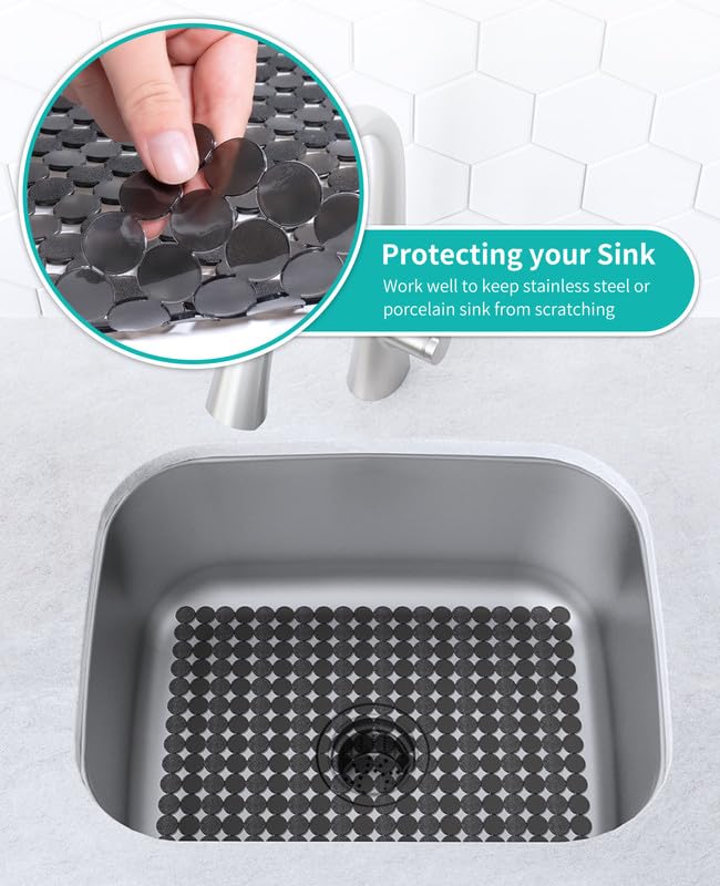 2 Pack Kitchen Sink Mat (Gray)