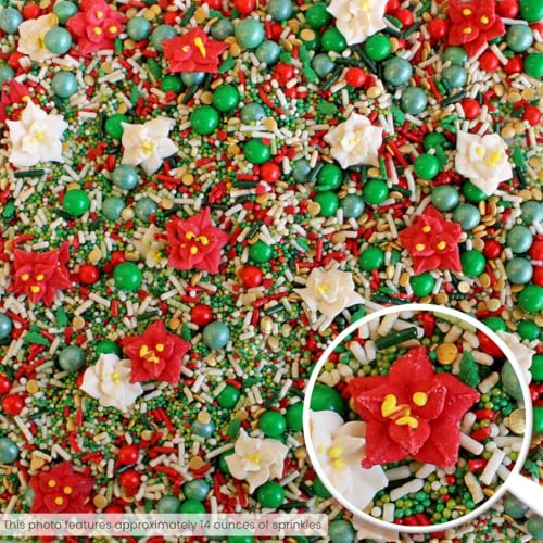 Vintage Christmas Sprinkle Mix (Green, White, Red)