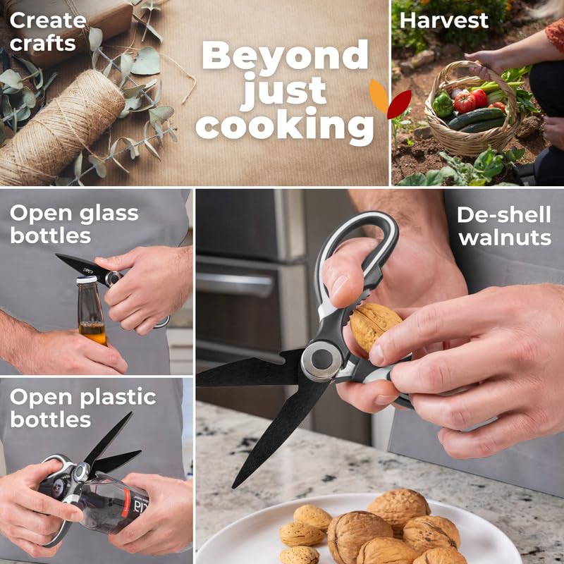Titanium Coated Kitchen Scissors 2