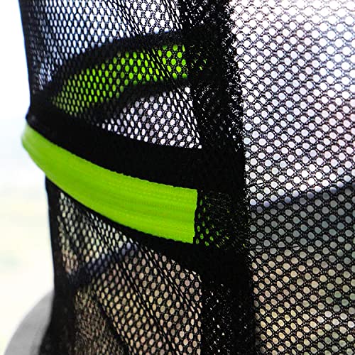4 Layer Herb Drying Rack Hanging Mesh Plant Dry Net Basket for Herbs Plants Flower Vegetables Spices Fish Food with Green Zippers