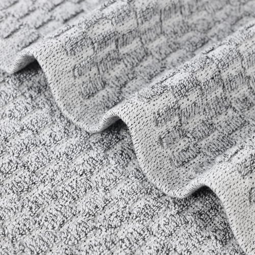 Juno Viscose Cotton Blend Medium Weight Towels (12 Piece Towel Set / Charcoal)
