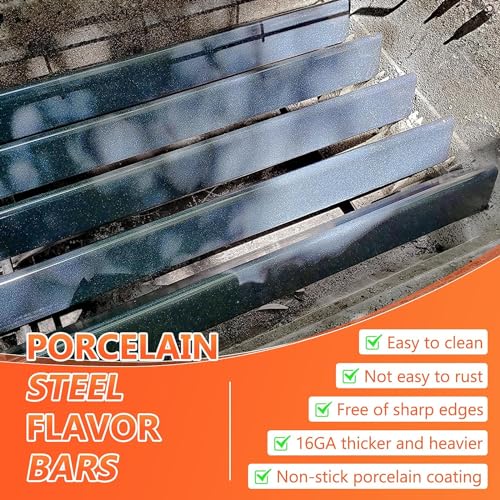 SUS304 34.5" Grill Burners & 24.5" Flavorizer Bars for Weber Genesis 300 Series (L1 24.5")