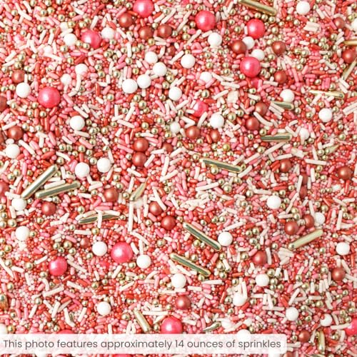 Vintage Rose Gold Sprinkle Mix (Rose Gold, Blush Pink, White, Gold)