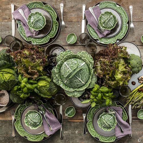 Cabbage Dinner Plate (Green)