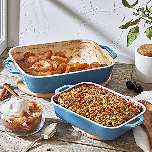 2 Pc Ceramic Baking Dish Set