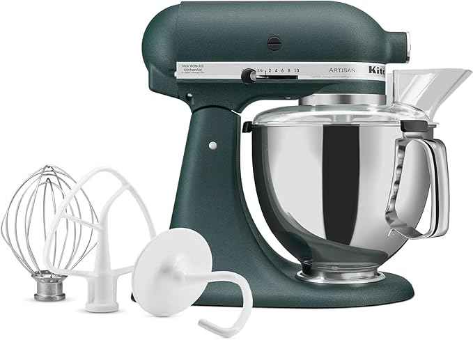 KitchenAid Artisan Series 5 Quart Tilt Head Stand Mixer with Pouring Shield KSM150PS, Pebbled Palm