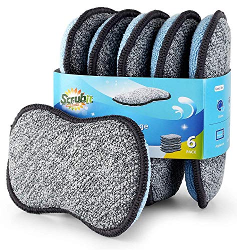 Multi Purpose Sponges Kitchen By Scrub (6 Count)
