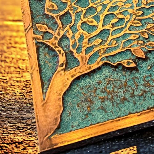 Handmade Copper Wall Art for Home (Tree of Peace / 19.6 x 27.5 in (Rectangular))